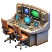 stunning modern Mission Control Center with Monitoring Screens authentic png