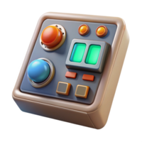 magnificent abstract Mission Control Panel Illuminated Transparent Background high resolution png