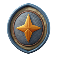 vibrant rustic Mission Patch Embroidered Design Cutout high resolution png