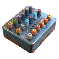 magnificent artistic Mixing Console Channel Strip Close Up Transparent Background high resolution png