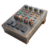 stunning artistic Mixing Console Faders Centered Neutral Position Transparent Background original png