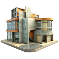 serene minimalist Modern Architecture Building Design Cutout high quality png
