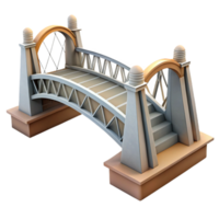 extraordinary vintage Modern Bridge with Architectural Design Cutout exclusive png
