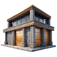 serene modern Modern Building Facade Stone Cladding Isolated high quality png