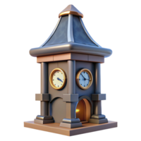 extraordinary abstract Modern Clock Tower with Detailed Clock Face Transparent detailed png