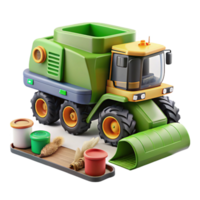 elegant traditional Modern Combine with Yield Monitoring System Isolated high quality png