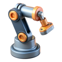 elegant artistic Modern Robotic Arm with Gripper Transparent Background high quality png