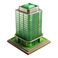 magnificent rustic Modern Skyscraper with Green Roof Transparent high quality png