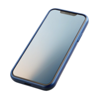 impressive traditional Modern Smartphone with Blank Screen Angled View Transparent Background professional png
