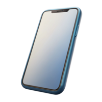 dramatic abstract Modern Smartphone with Blank Screen Angled View Transparent Background high resolution png