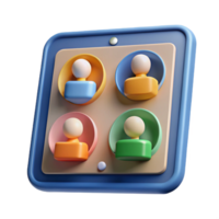 magnificent rustic Modern Tablet with Conferencing Cutout with Multiple Participants premium png