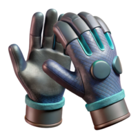 dramatic minimalist Modern Vr Gloves with Textured Surface Transparent Background high resolution png
