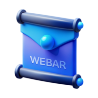 stunning contemporary Modern Webinar Banner with Blue Gradient Transparent Background exclusive png