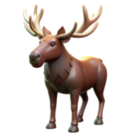 dramatic minimalist Moose Antlers Forest Setting genuine png