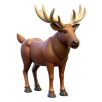 impressive creative Moose Antlers Forest Setting high quality png