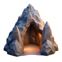 impressive abstract Mountain Cave Opening Scenic View Transparent Background detailed png