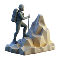 extraordinary abstract Mountain Climber Silhouette Cutout with Backlighting genuine png