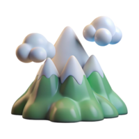 magnificent classic Mountain Landscape with Lenticular Clouds professional png