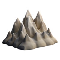 beautiful creative Mountain Range Silhouette on Transparent Background authentic png