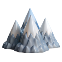 extraordinary abstract Mountain Range Snow Capped Peaks Transparent Background high resolution png