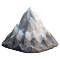 wonderful rustic Mount Everest Peak Snow Capped Isolated Element detailed png