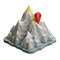 magnificent rustic Mount Everest Summit Climbing Route Isolated Element original png