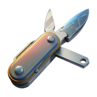 elegant artistic Multitool Knife Blade Open Transparent Background premium png