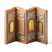 elegant traditional Museum Brochure Informative Text Element png