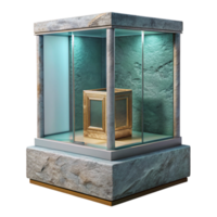 magnificent classic Museum Display Case Artifact Inside Transparent Background authentic png