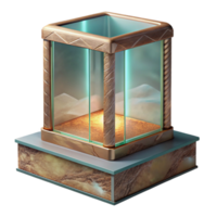 stunning classic Museum Display Case Glass Reflection Cutout high resolution png
