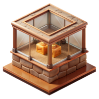 extraordinary vintage Museum Display Case Overhead View Cutout genuine png