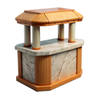 wonderful minimalist Museum Visitor Information Desk Transparent Background genuine png