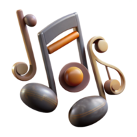 serene artistic Music Notation Symbols Rests and Notes Transparent Background authentic png