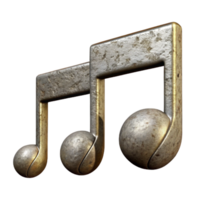 serene abstract Music Notation Symbols Sharp and Flat Transparent Background premium png