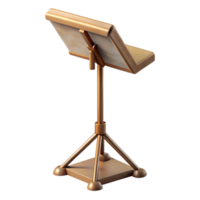 serene creative Music Stand Base Tripod Design Isolated Cutout with Realistic Shadows high resolution png
