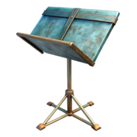vibrant minimalist Music Stand Folding Design Metal Frame Transparent Background exclusive png