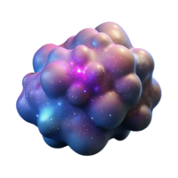impressive abstract Nebula Cloud with Colorful Gases Cutout on Transparent Background genuine png