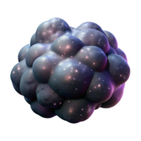 wonderful rustic Nebula Cloud with Dark Matter Cutout on Transparent Background detailed png