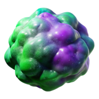 extraordinary minimalist Nebula Purple and Green Wisps Transparent Background detailed png