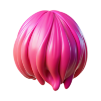 extraordinary abstract Neon Pink Hair Dye Dip Dyed Effect Cutout Transparent Background genuine png