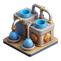 vibrant vintage Nft System with Recirculating Water Isolated high resolution png