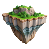 elegant classic Niagara Escarpment Cliffs and Forests Isolated Element authentic png