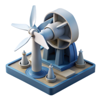 wonderful abstract Ocean Current Turbine Support Structure with Stable Design original png