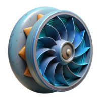 stunning modern Ocean Current Turbine Generator Casing Cutout with Protective Coating high quality png