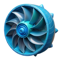 serene classic Ocean Current Turbine Design Blueprint Isolated authentic png