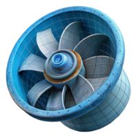 beautiful rustic Ocean Current Turbine Design Blueprint Isolated genuine png