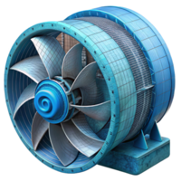 impressive rustic Ocean Current Turbine Design Blueprint Isolated detailed png