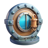extraordinary traditional Ocean Floor Observatory Entrance Hatch Transparent Background with Secure Locking professional png