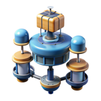 extraordinary traditional Oceanographic Sensor Array Detailed Render Transparent Background exclusive png