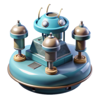 dramatic rustic Oceanographic Sensor Array Detailed Render Transparent Background high resolution png